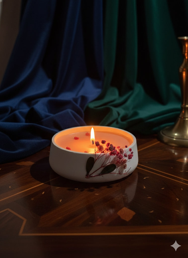 Vienna Floral Candle Duo – 100% Handmade Soy Wax