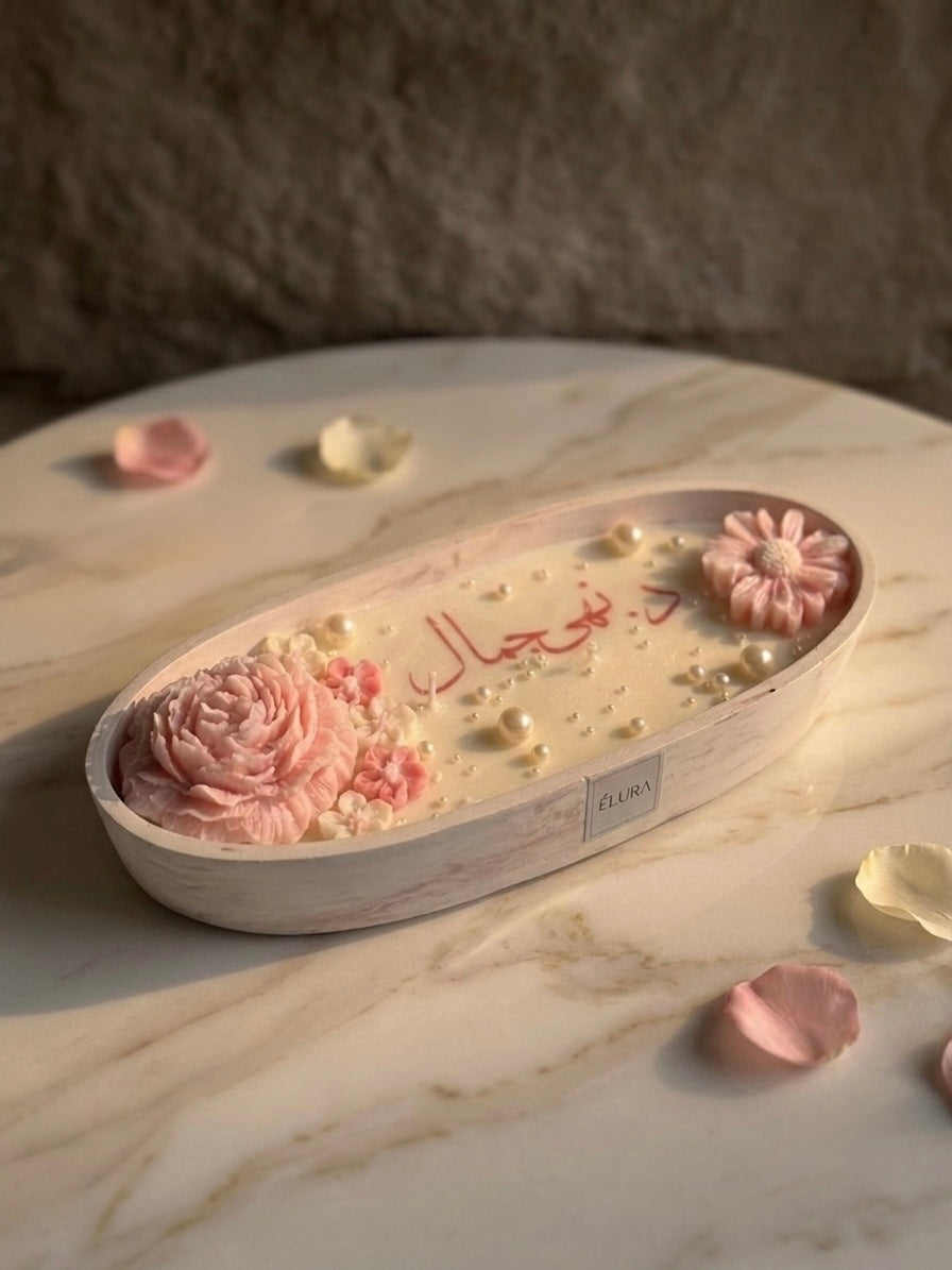 شمعة ورد 2- Rose candle 2