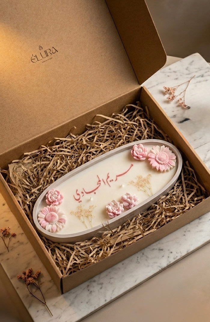 شمعة ورد