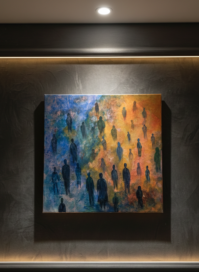 لوحة " ارواح عابرة"