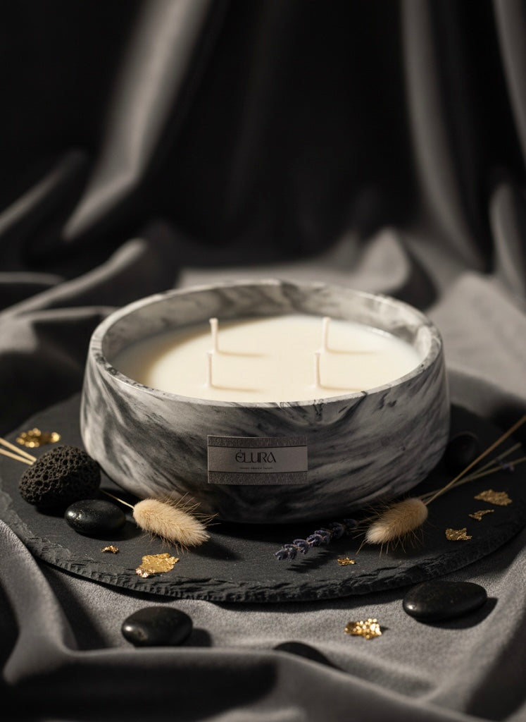Black Marbella – Lemon Soy Wax Candle