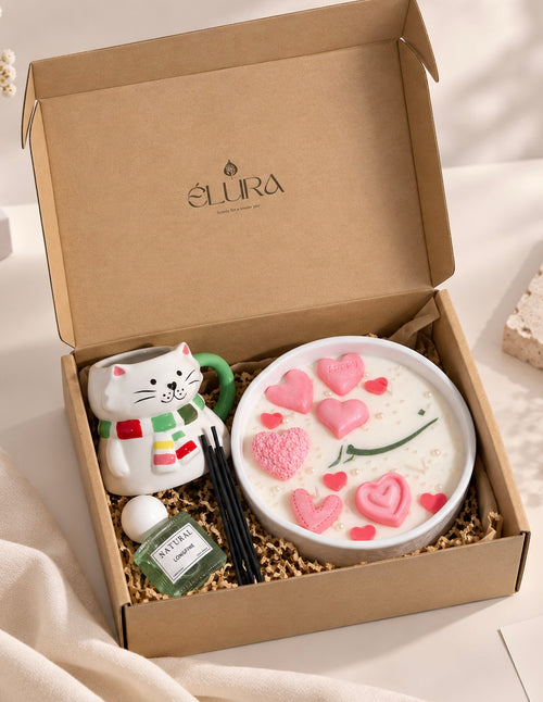 Cute cat Box - pink