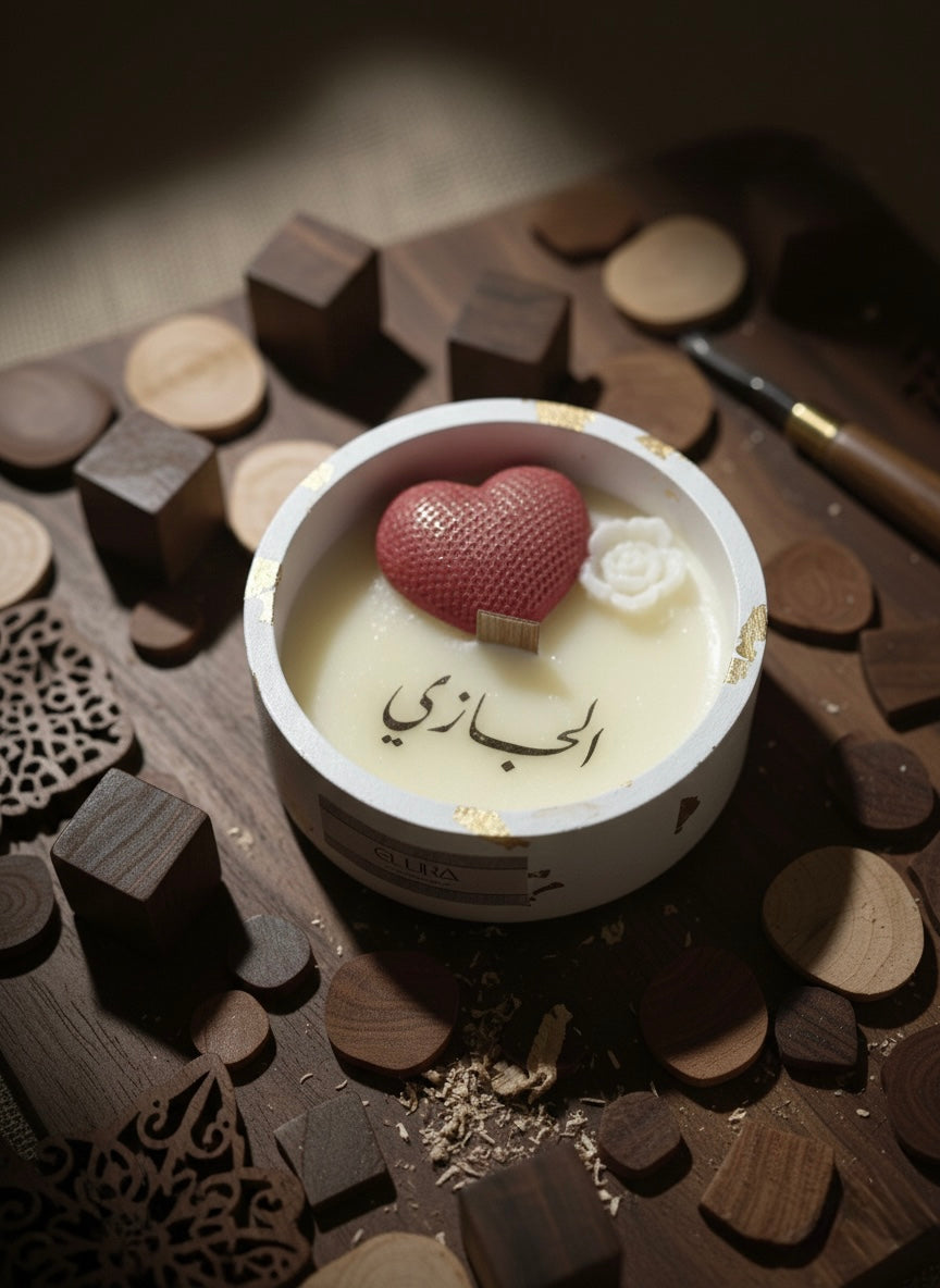 شمعة الاسم حجم صغير - lovely