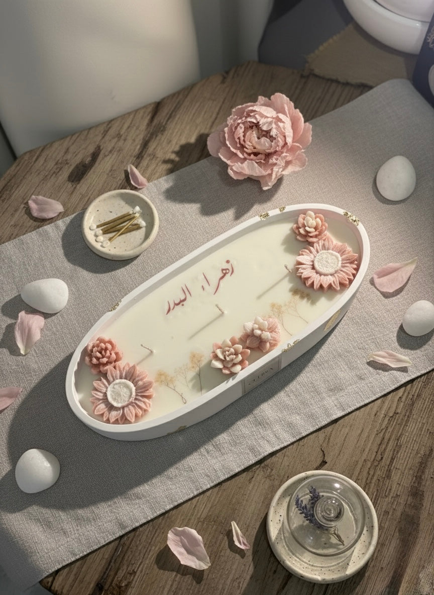 شمعة ورد